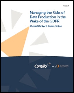 Managing the Risks of Data Production in the Wake of the GDPR, Screenshot, Front Page