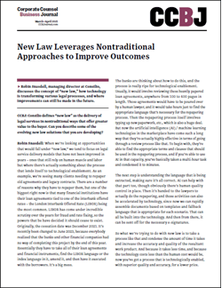 New Law Leverages Nontraditional Approaches to Improve Outcomes, Screenshot, Front Page